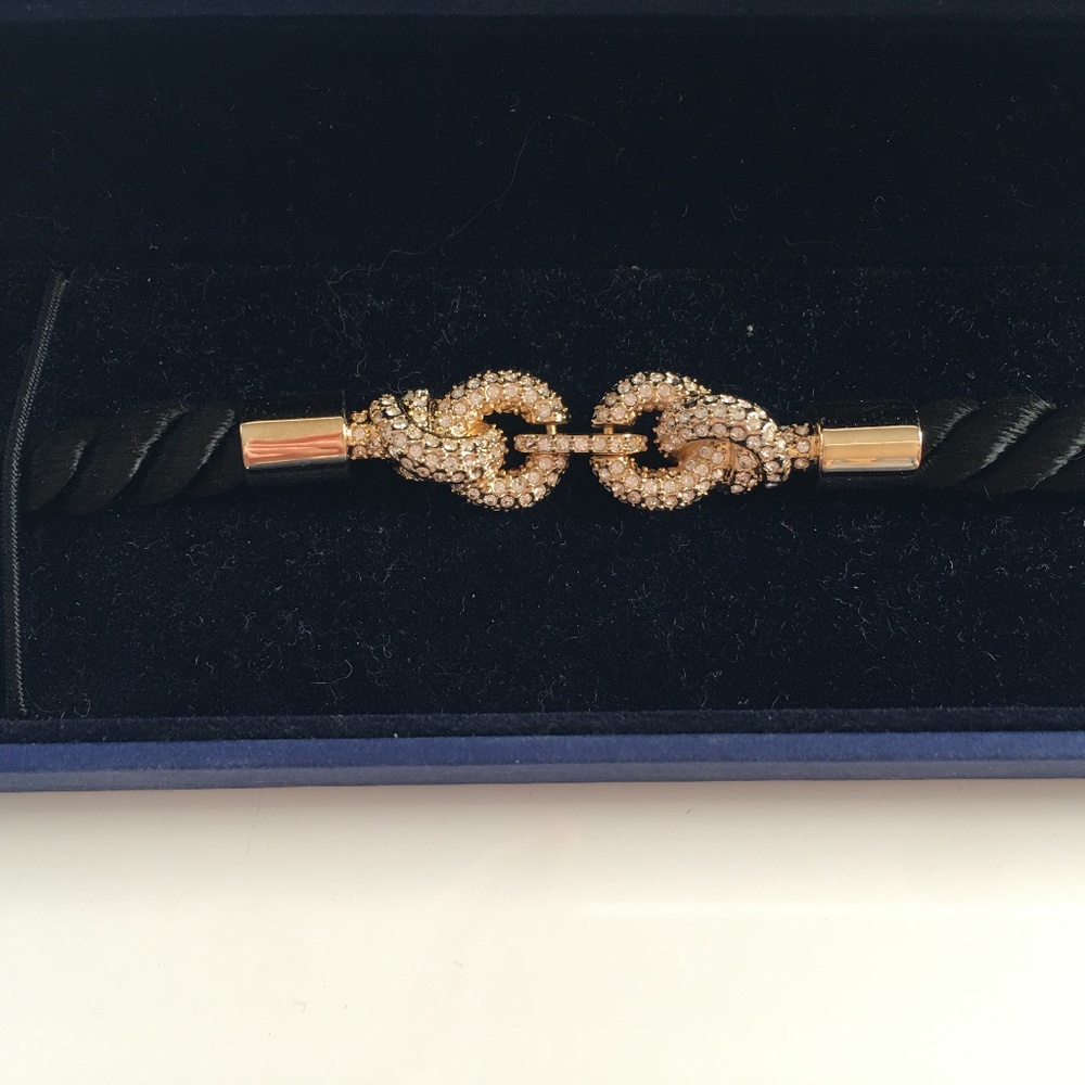 Swarovski gold bracelet